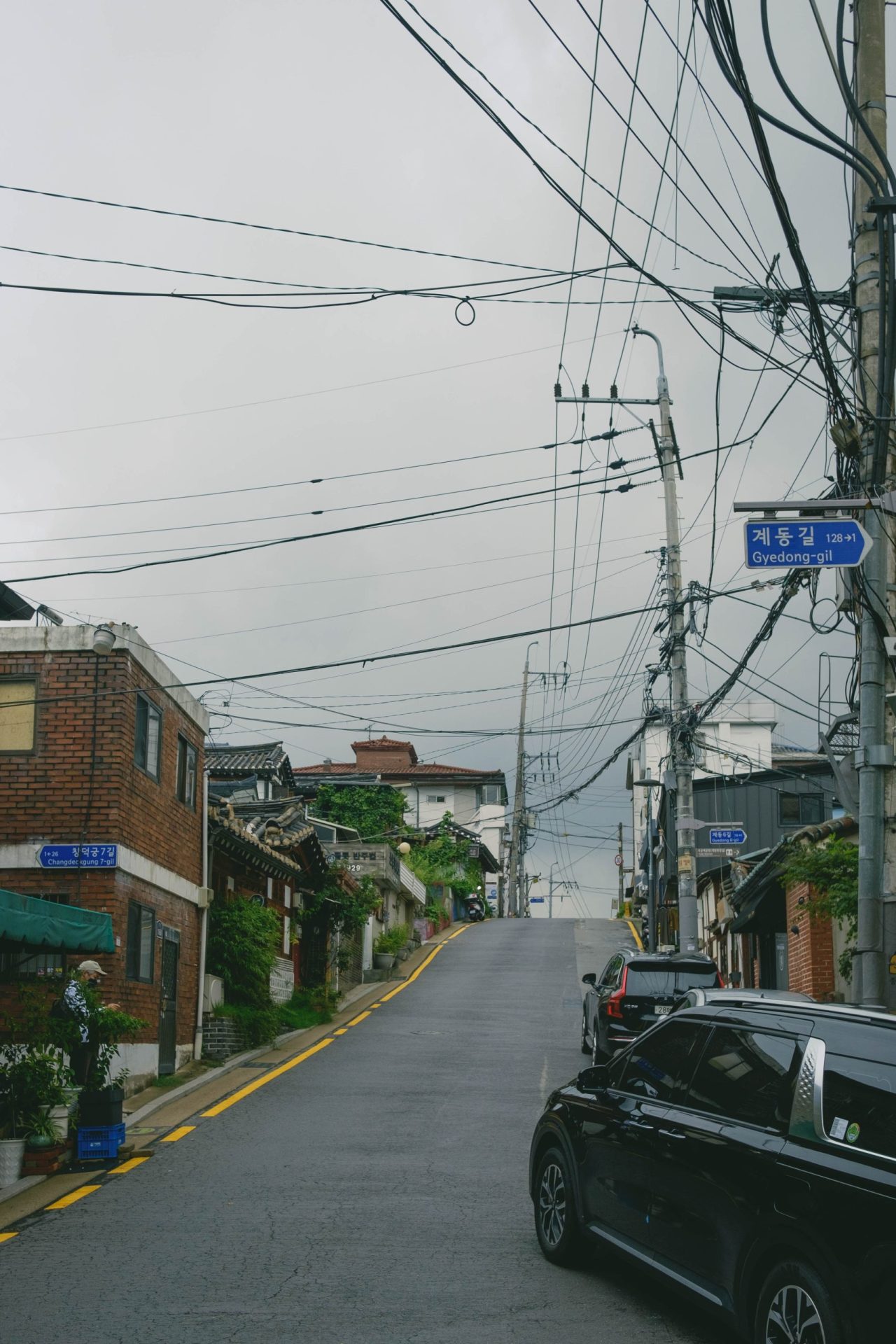 Coche de alquiler en las calles de Seúl, Corea del Sur
