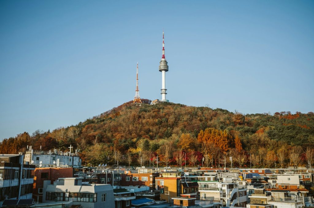 Torre de Namsan Corea al completo - Torre de Namsan
